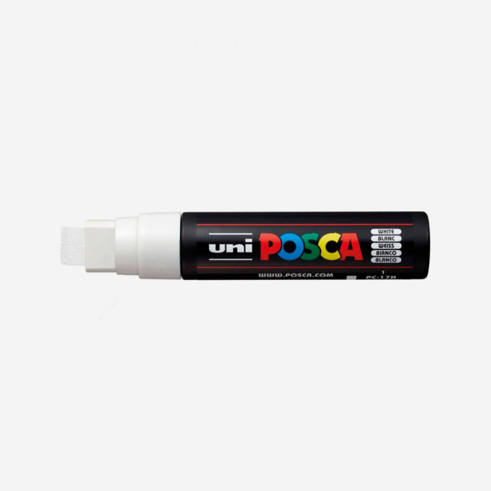 WHITE POSCA PAINT MARKER PC17K (15mm extra broad tip)