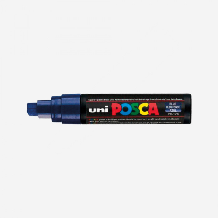 MARCADOR POSCA AZUL OSCURO PC17K (punta muy gruesa de 15 mm ancho)