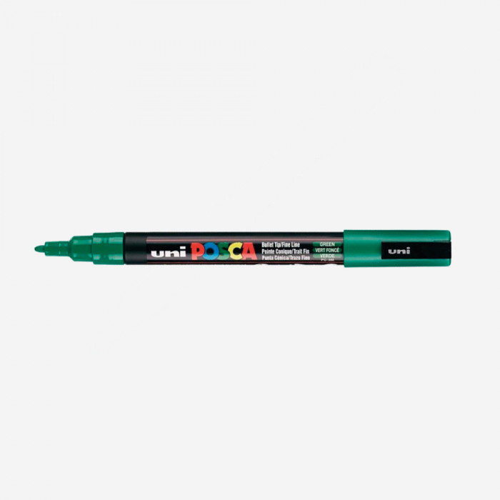 MARCADOR POSCA VERDE PC3M (punta 1.5mm linea fina)
