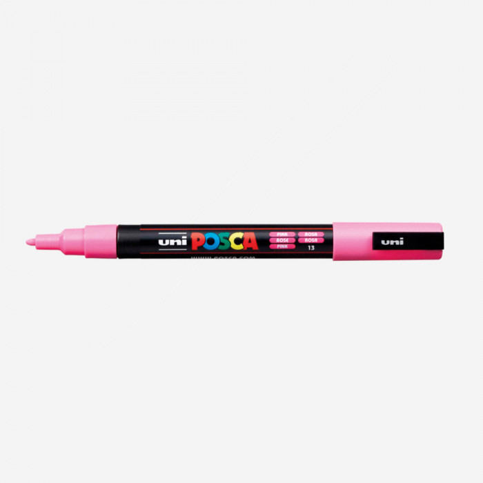 MARCADOR POSCA ROSA PC3M (punta 1.5mm linea fina)