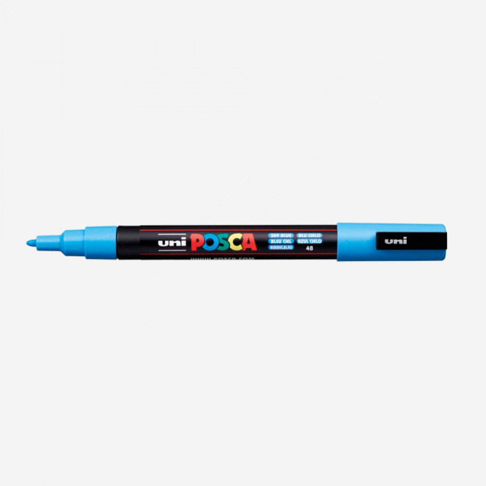 Marqueur couleur bleu ciel PC3M (pointe fine 1,5mm), POSCA