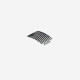Curved replacement blade 60 mm x 40 mm for Surform-type rasp / scraper