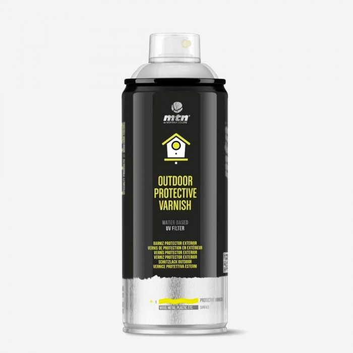 Bombe de vernis à base eau PRO mat - 400ml, MONTANA