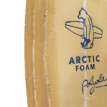 6'4'' SBF Shortboard - Polyola Green density - latte 1/8'' Ply, ARCTIC FOAM