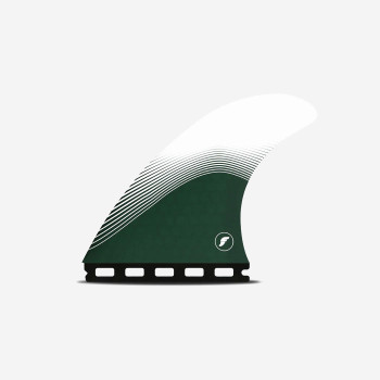 Quillas Thruster - TP1 RTM Hex White / Forest Green Signature series, FUTURES.