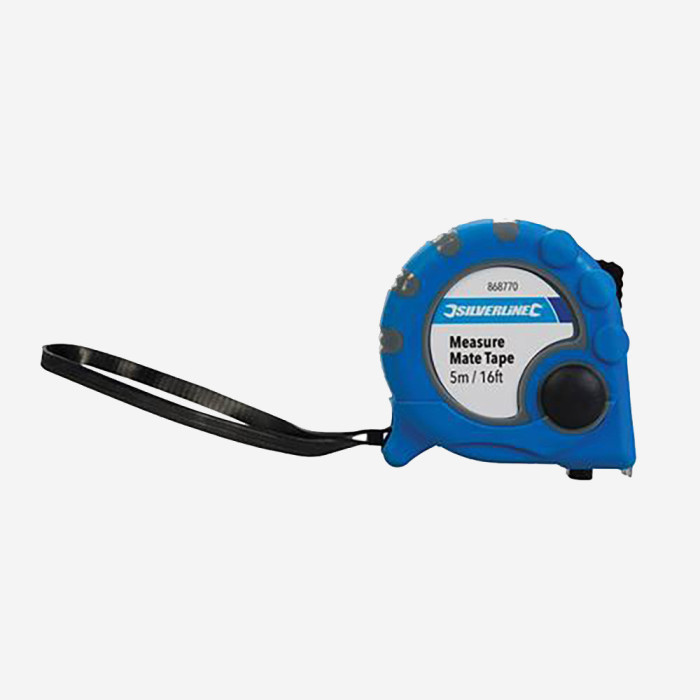 Cinta métrica “Measure Mate” 5 m / 16 ft – graduaciones métricas e imperiales, SILVERLINE