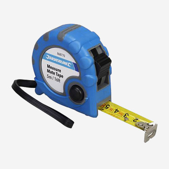 Cinta métrica “Measure Mate” 5 m / 16 ft – graduaciones métricas e imperiales, SILVERLINE