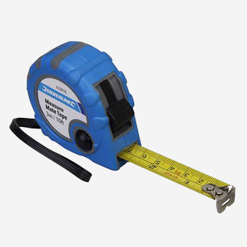 Tape Measure “Measure Mate” 3 m / 10 ft – metric & imperial graduations, SILVERLINE