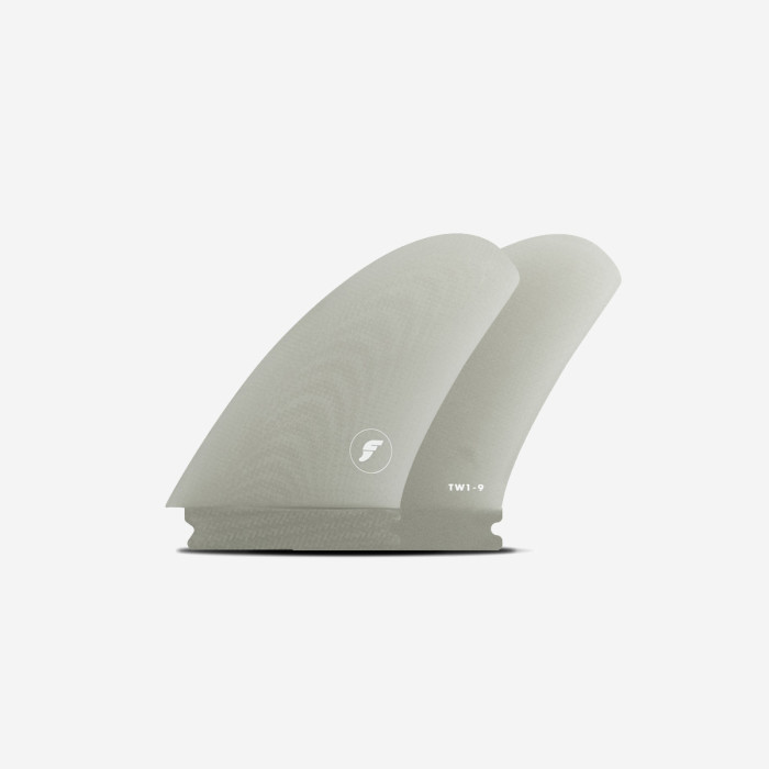 Twinzer fins - Canard pair - 9 deg - fiberglass smoke, FUTURES.