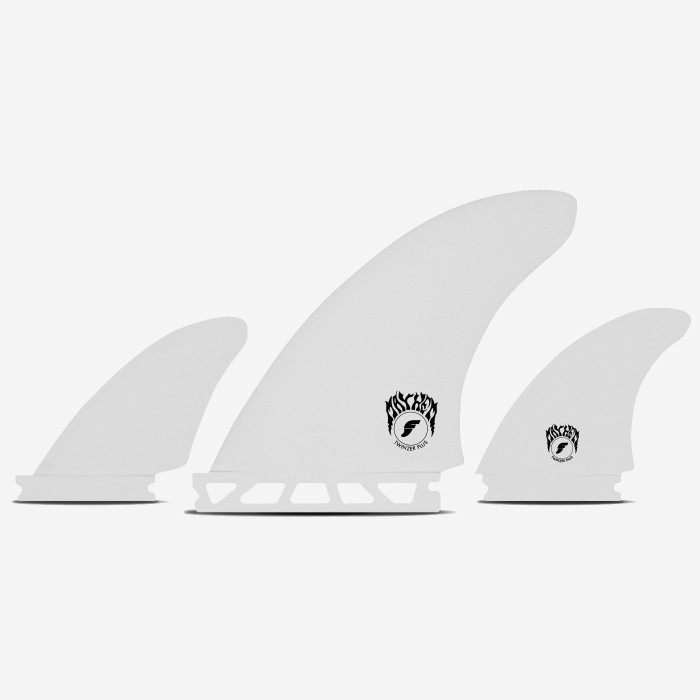 Twinzer fins - Mayhem Twinzer Plus - Medium - fiberglass white, FUTURES.
