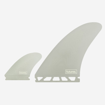 Twinzer fins - Knost Twinzer - fiberglass clear, FUTURES.
