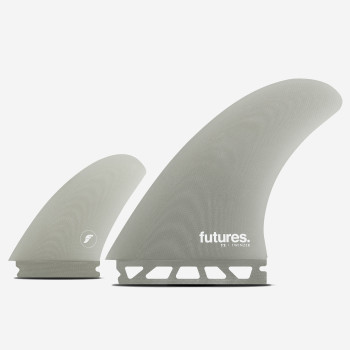 Twinzer fins - T2 9 deg - fiberglass smoke, FUTURES.
