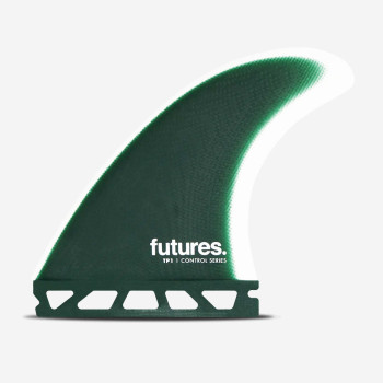 Quillas Thruster - FTP1 Control Series fiberglass White / Forest Green, FUTURES.