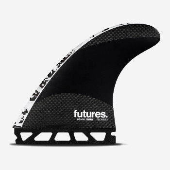 Thruster fins - John John FLORENCE signature Range - Techflex Digi White - PRO, FUTURES.