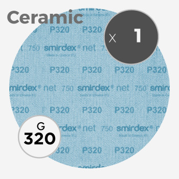 Disque abrasif net 750 ceramic - diamètre 200mm - grain 320, SMIRDEX