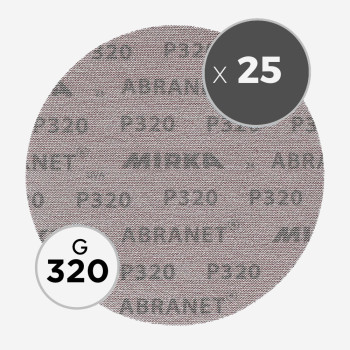 25 disques abrasifs Abranet diamètre 200mm - grain 320, MIRKA