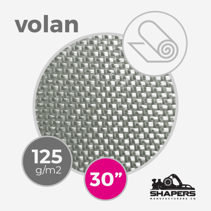 Tissu de fibre de verre Volan Shapers - 4 oz - 125 gr/m2 - largeur 76,2 cm (rouleau), SHAPERS COMPOSITES