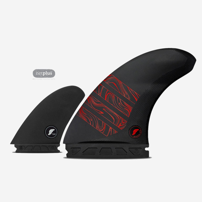 Twinzer fins - 3/2 Reverse ALPHA series Carbon, FUTURES.