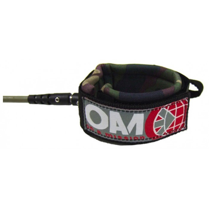 OAM - On A Mission REGULAR LEASH 6'' - Olive / Digi Camo pour planche de surf - Accessoires - VIRAL Surf for shapers