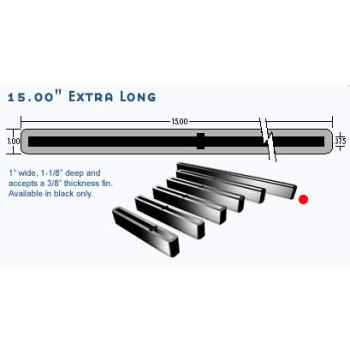 15" WHITE US BOX for single fin