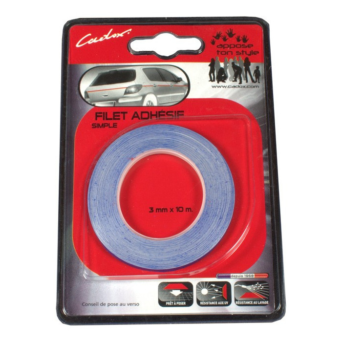 Adhesivo Pinlines - anchura 3mm, VIRAL Surf for shapers