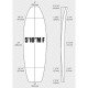 5'10'' FISH ARCTIC Foam - FISH - Pain de mousse pour la fabrication de planche de surf - VIRAL Surf for shapers