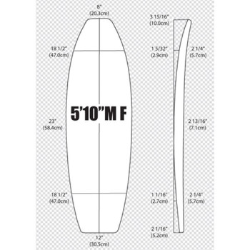 5'10'' FISH ARCTIC Foam - FISH - Pain de mousse pour la fabrication de planche de surf - VIRAL Surf for shapers