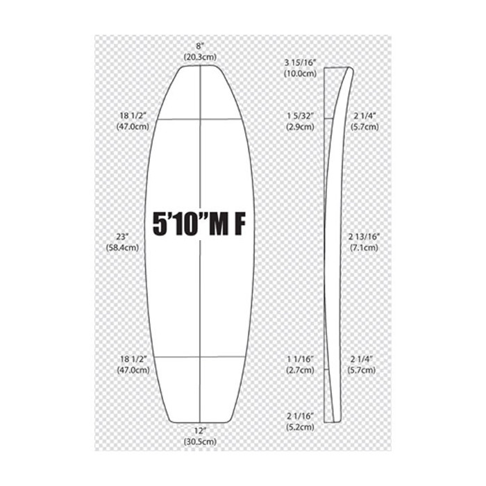 5'10'' FISH ARCTIC Foam - FISH - Pain de mousse pour la fabrication de planche de surf - VIRAL Surf for shapers