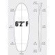 6'2'' FISH ARCTIC Foam - FISH - Pain de mousse pour la fabrication de planche de surf - VIRAL Surf for shapers