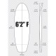 6'2'' FISH ARCTIC Foam - FISH - Surfboard blank for shaping - VIRAL Surf for shapers