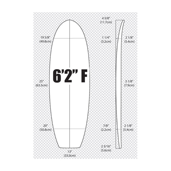 6'2'' FISH ARCTIC Foam - FISH - Surfboard blank for shaping - VIRAL Surf for shapers