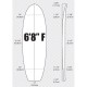 6'8'' FISH ARCTIC Foam - FISH - Surfboard blank for shaping - VIRAL Surf for shapers