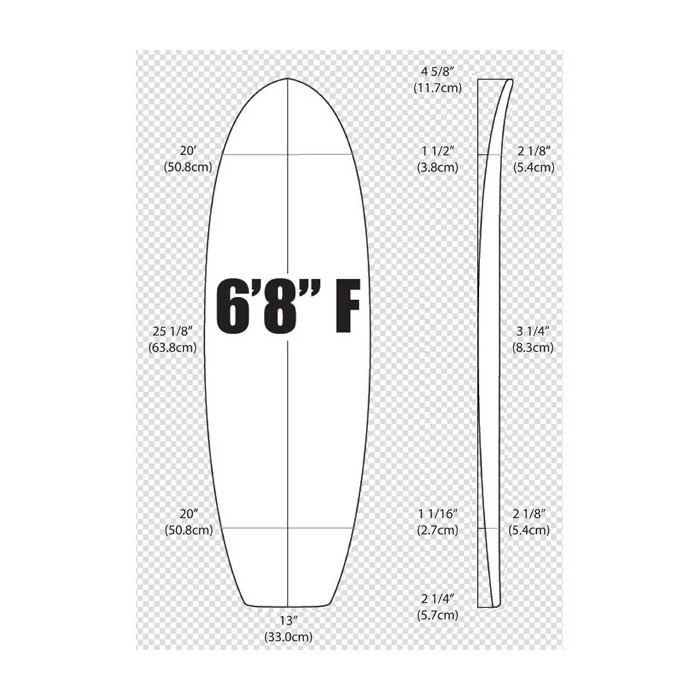 6'8'' FISH ARCTIC Foam - FISH - Foam para el shape de una tabla de surf - VIRAL Surf for shapers
