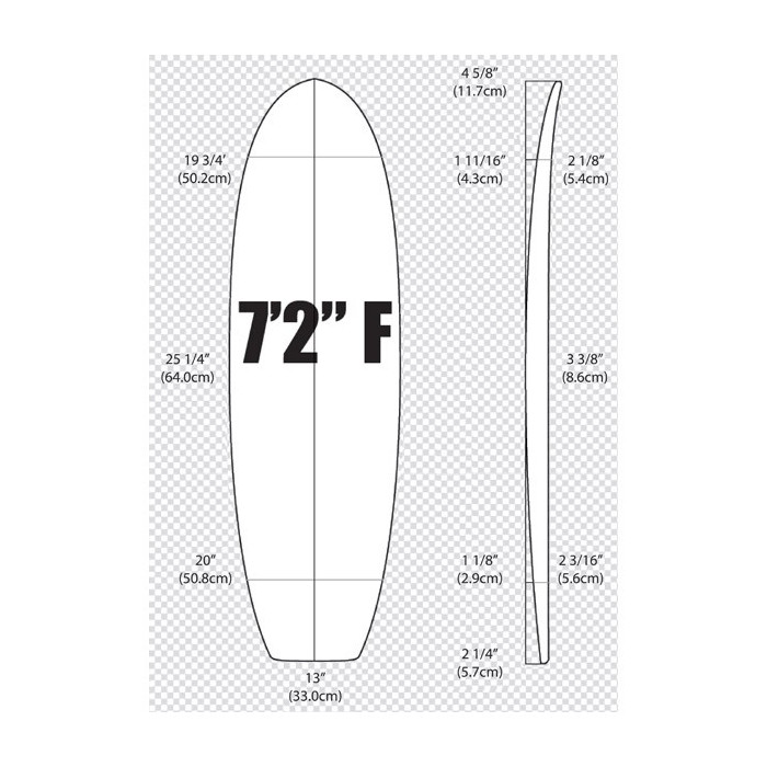 7'2'' FISH ARCTIC Foam - EGG Y EVOLUTIVO - Foam para el shape de una tabla de surf - VIRAL Surf for shapers