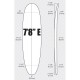 7'8'' EGG ARCTIC Foam - MINI MALIBU - Pain de mousse pour la fabrication de planche de surf - VIRAL Surf for shapers
