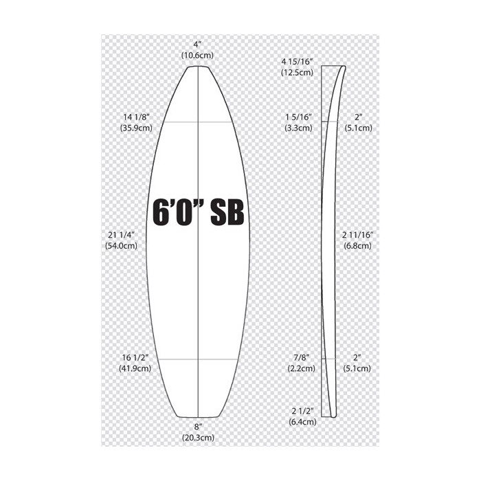 6'0'' SB Shortboard ARCTIC Foam - SHORTBOARD - Foam para el shape de una tabla de surf - VIRAL Surf for shapers