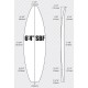 6'4'' SBF Shortboard ARCTIC Foam - SHORTBOARD - Pain de mousse pour la fabrication de planche de surf - VIRAL Surf for shapers