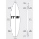 6'8'' SBF Shortboard ARCTIC Foam - SHORTBOARD - Pain de mousse pour la fabrication de planche de surf - VIRAL Surf for shapers