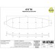 EPS 6'6'' M - Marko Foam surfboard blank - 6'7'' x 23,98'' x 3,4' Ply'