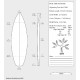 5'8'' SB Shortboard - Green Density - latte 1/8 Ply, ARCTIC FOAM