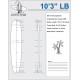 10'3'' LB Longboard - Blue density, ARCTIC FOAM