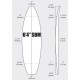 6'4'' SBM Shortboard - Yellow light density - latte 1/8 Ply, ARCTIC FOAM