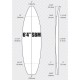 6'4'' SBM Shortboard - Orange density - 1/8" Basswood, ARCTIC FOAM