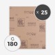 180 GRIT SANDPAPER (25 SHEETS)