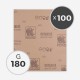 180 GRIT SANDPAPER (100 SHEETS)