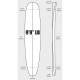 9'9'' LB Longboard - Green density - 2 x cedar stringer wedge, ARCTIC FOAM