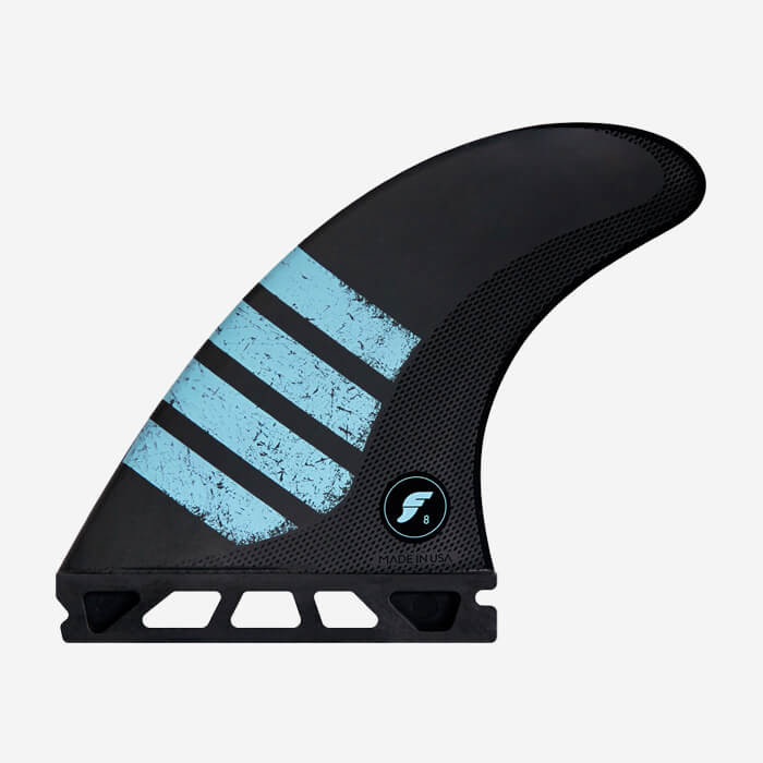 F8 ALPHA series Carbon Light blue Thruster Set - taille L, FUTURES.