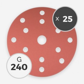 240 GRIT 150mm SANDING DISC (25 DISCS)