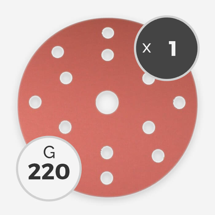 220 GRIT 150mm SANDING DISC (1 DISC)