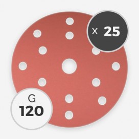 120 GRIT 150mm SANDING DISC (25 DISCS)